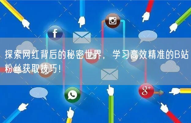 探索网红背后的秘密世界，学习高效精准的B站粉丝获取技巧！