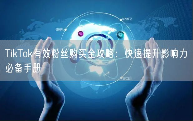 TikTok有效粉丝购买全攻略：快速提升影响力必备手册