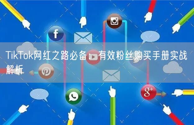 TikTok网红之路必备：有效粉丝购买手册实战解析