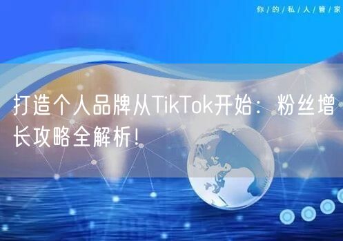 打造个人品牌从TikTok开始：粉丝增长攻略全解析！