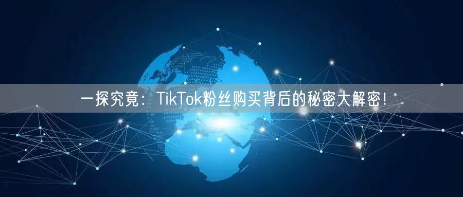 一探究竟：TikTok粉丝购买背后的秘密大解密！