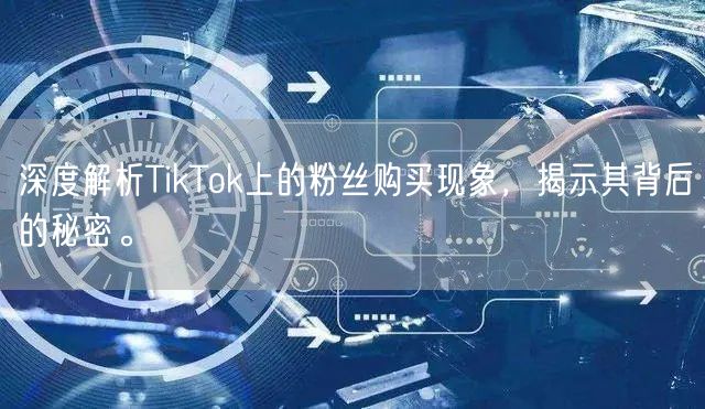 深度解析TikTok上的粉丝购买现象，揭示其背后的秘密。