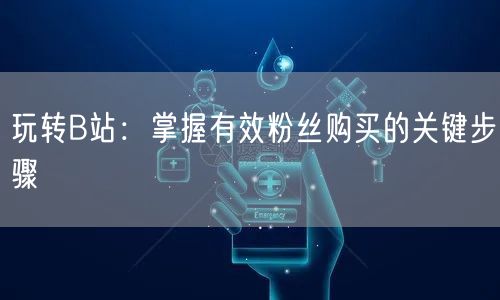 玩转B站：掌握有效粉丝购买的关键步骤