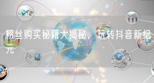 粉丝购买秘籍大揭秘，玩转抖音新纪元