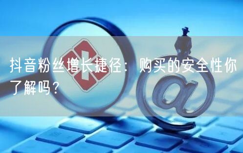 抖音粉丝增长捷径：购买的安全性你了解吗？