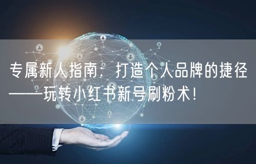 专属新人指南：打造个人品牌的捷径——玩转小红书新号刷粉术！